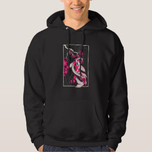 Japan Koi Fish Cherry Blossom Japanese Nishikigoi Hoodie