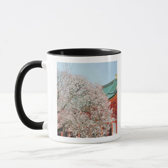 Japan, Kyoto. Cherry blossom of Shinto Mug (Left)