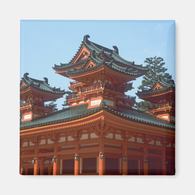 Japan, Kyoto, Colourful Heian Jingu Temple, Magnet (Front)