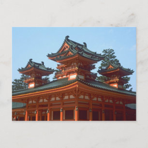 Japan, Kyoto, Colourful Heian Jingu Temple, Postcard