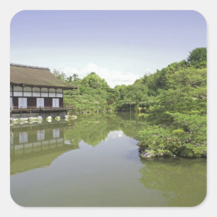 Japan, Kyoto, Japanese Garden of Heian Shrine 2 Square Sticker