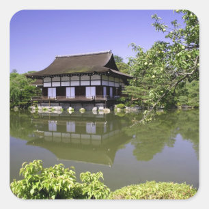 Japan, Kyoto, Japanese Garden of Heian Shrine Square Sticker