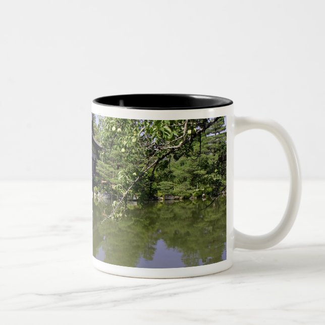 Japan, Kyoto, Japanese Garden of Heian Shrine Two-Tone Coffee Mug (Right)