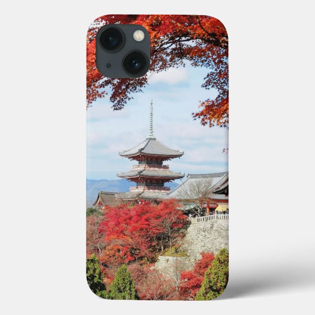 Japan, Kyoto. Kiyomizu temple in Autumn colour Case-Mate iPhone Case (Back)