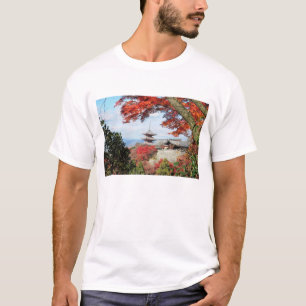 Japan, Kyoto. Kiyomizu temple in Autumn colour T-Shirt