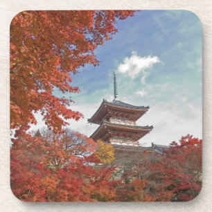 Japan, Kyoto, Pagoda in Autumn colour Coaster