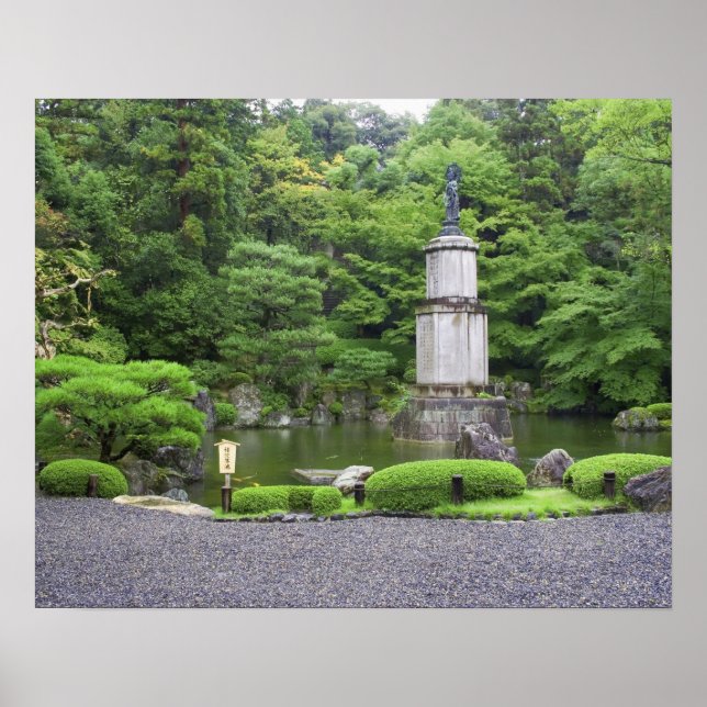 Japan, Kyoto, Scilent Stone Garden Poster (Front)