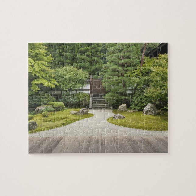 Japan, Kyoto, Sennyuji Temple Garden Jigsaw Puzzle (Horizontal)