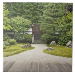 Japan, Kyoto, Sennyuji Temple Garden Tile