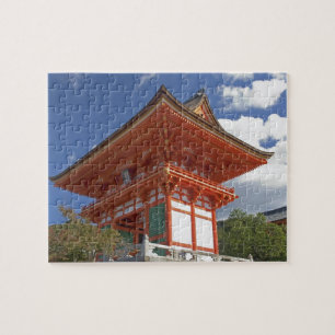 Japan, Kyoto, Soaring Gate of Temple Jigsaw Puzzle