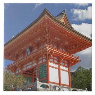 Japan, Kyoto, Soaring Gate of Temple Tile