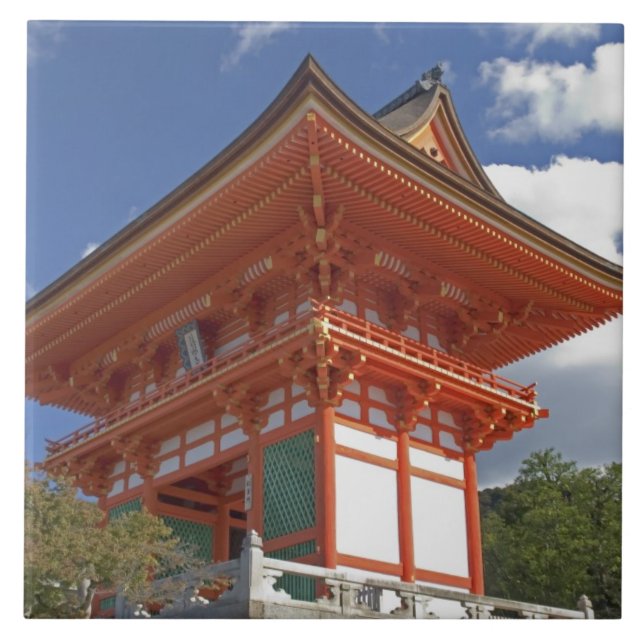 Japan, Kyoto, Soaring Gate of Temple Tile (Front)