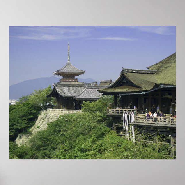 Japan, Kyoto, The View from Kiyomizu Temple Poster (Front)