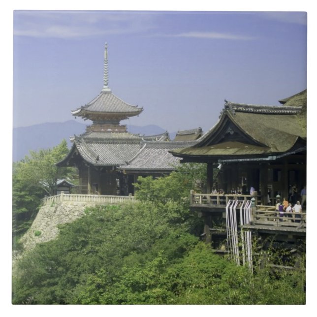 Japan, Kyoto, The View from Kiyomizu Temple Tile (Front)