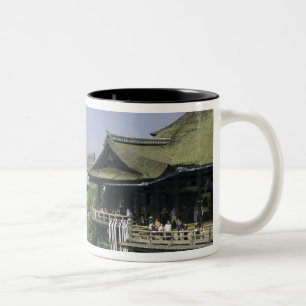 Japan, Kyoto, The View from Kiyomizu Temple Two-Tone Coffee Mug