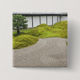 Japan, Kyoto, Tofukuji Temple, Landscape Garden 15 Cm Square Badge