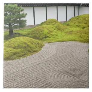 Japan, Kyoto, Tofukuji Temple, Landscape Garden Tile