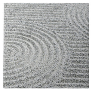 Japan, Kyoto, Tofukuji Temple, Pattern in Sand Tile