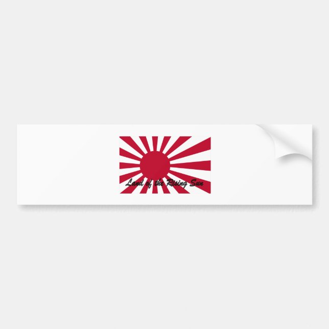 Japan - Land of the Rising sun Bumper Sticker (Front)
