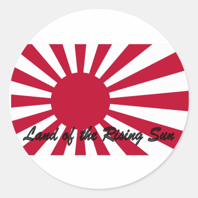 Japan - Land of the Rising sun Classic Round Sticker (Front)