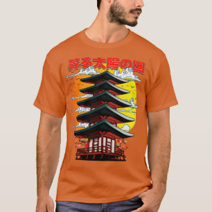 Japan Land of the rising sun temple T-Shirt