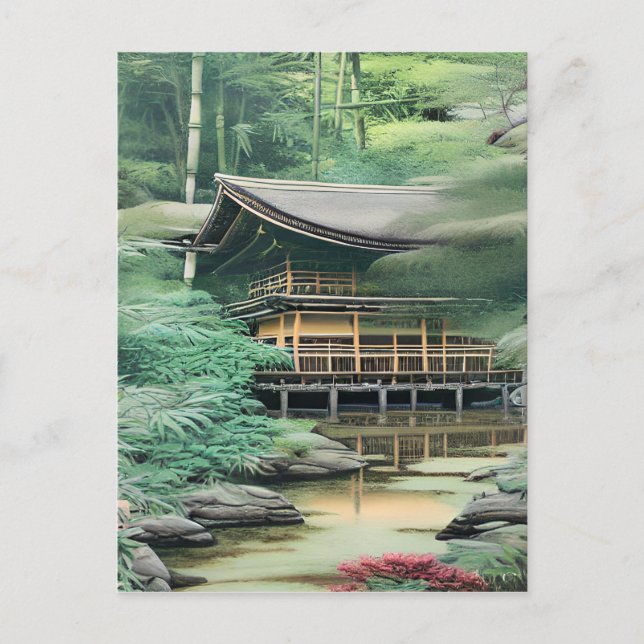 Japan Landscape Graphic Postcard (Front)