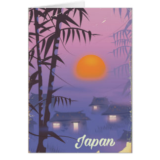 Japan landscape setting sun