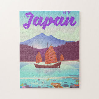 japan landscape travel poster jigsaw puzzle