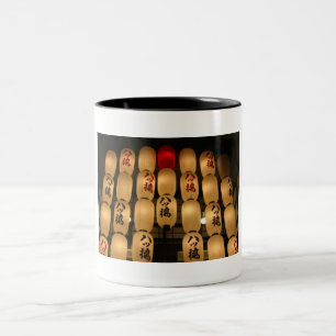 japan lanterns Two-Tone coffee mug