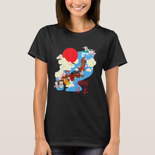 Japan Map Japan Cool Souvenir 1 T-Shirt (Front)