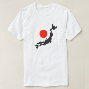 Japan map outline and circle T-Shirt