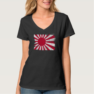 Japan Military Flag Support Friendship Peace Vinta T-Shirt