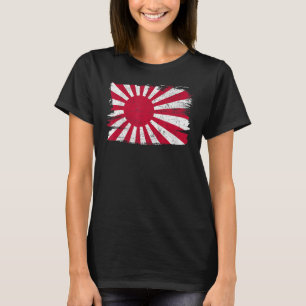 Japan Military Flag Support Friendship Peace Vinta T-Shirt