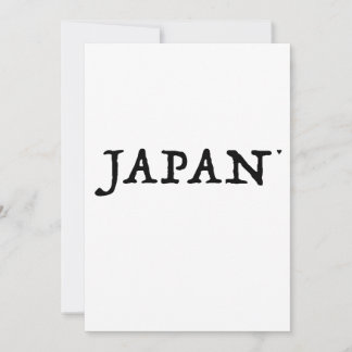 Japan - minimalistic typography card
