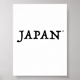 Japan - minimalistic typography poster