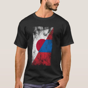 Japan Mongolia Flags - Japanese Mongolian T-Shirt