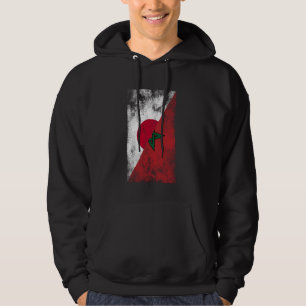Japan Morocco Flags - Japanese Moroccan Hoodie