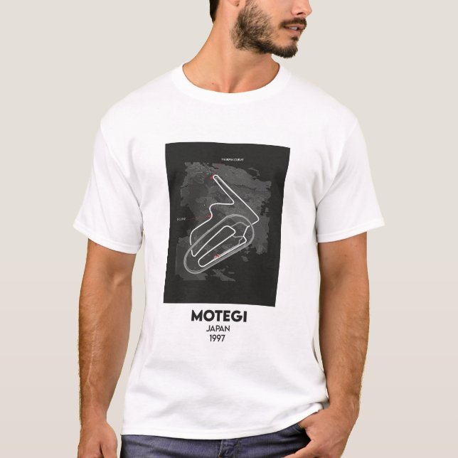 Japan Motegi MOTO GP circuit map  T-Shirt (Front)