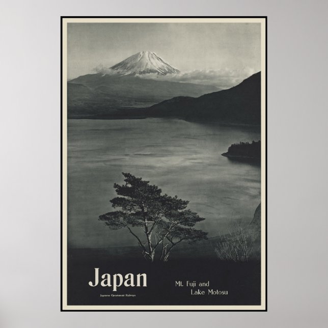 Japan Mount Fuji and Lake Motosu Poster (Front)
