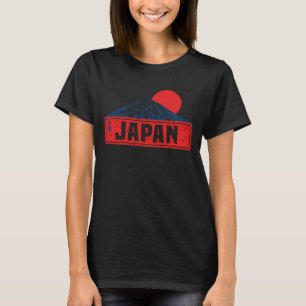 Japan Mount Fuji Honshu Tokyo red Sun Osaka Souven T-Shirt