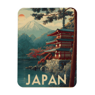 Japan Mount Fuji vintage Magnet