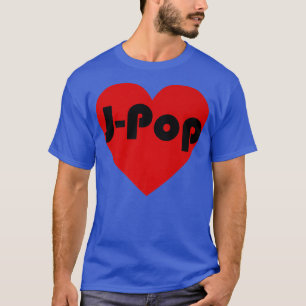 Japan Music JPop Heart Pattern  T-Shirt