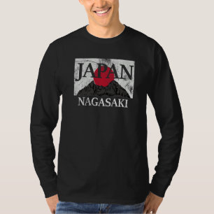 Japan Nagasaki Fuji san flag Premium T-Shirt