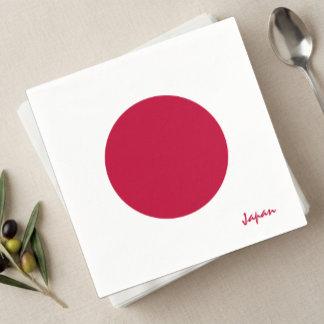 Japan Napkins, Japanese Flag party / sports Napkin