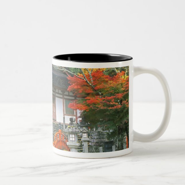 Japan, Nara, Ryuzenji Temple Two-Tone Coffee Mug (Right)