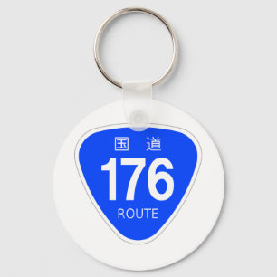 Japan National Route 176 National Route Marking Key Ring