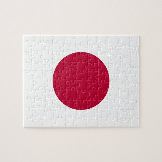 Japan National World Flag Jigsaw Puzzle (Horizontal)