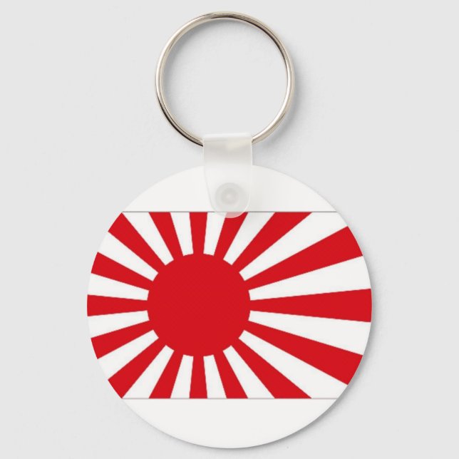 Japan Naval Ensign Key Ring (Front)