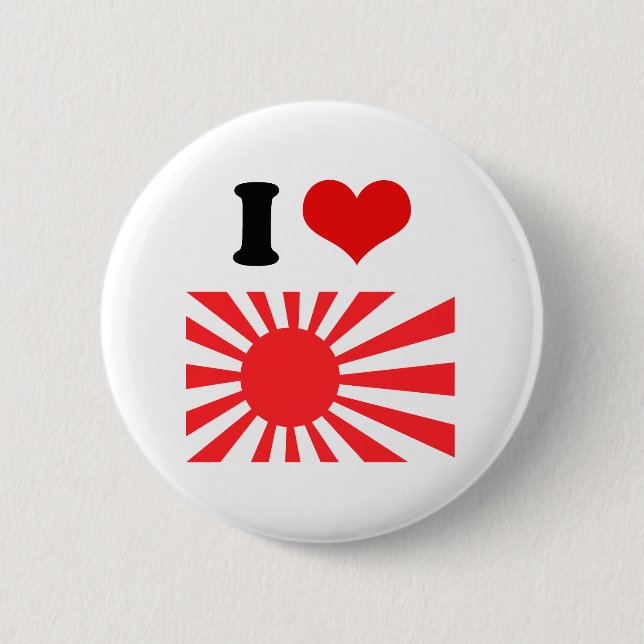 Japan Navy Flag 6 Cm Round Badge (Front)
