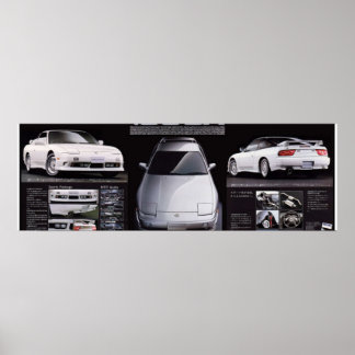 JAPAN NISSAN 180SX TYPEX CATALOG BROCHURE LARGE VE POSTER